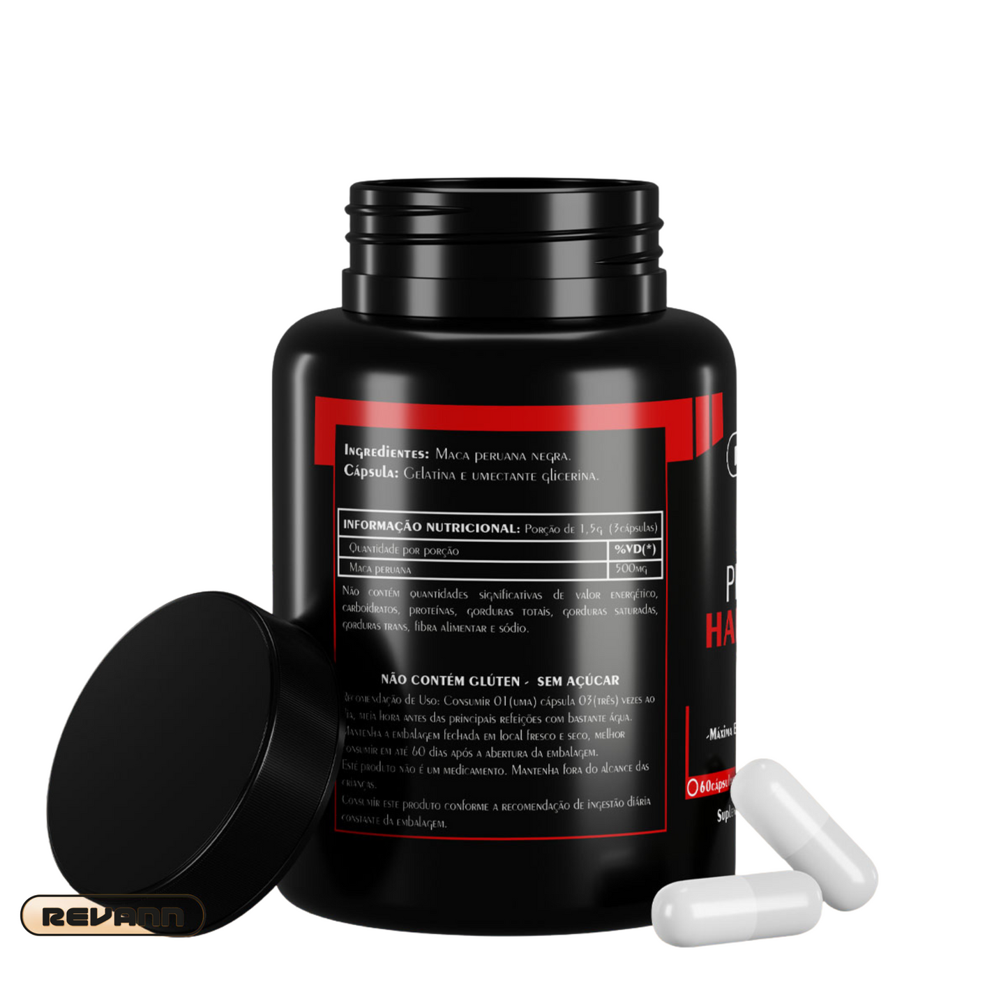 Kit Força e Desempenho - Coenzima Q10 + Moringa Oleifera + Maca Hardcore 60 e 120 Cápsulas